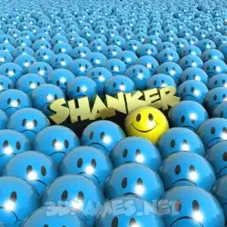 shanker in Special Smileys style - 3D name wallpaper