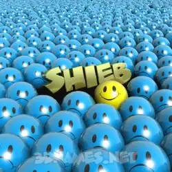 shieb in Special Smileys style - 3D name wallpaper