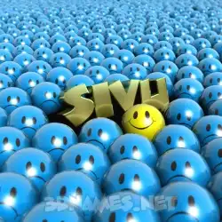sivu in Special Smileys style - 3D name wallpaper