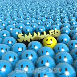 smalled in Special Smileys style - 3D name wallpaper
