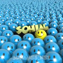 sohial in Special Smileys style - 3D name wallpaper