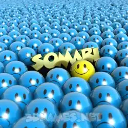 somari in Special Smileys style - 3D name wallpaper