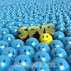 spvr in Special Smileys style - 3D name wallpaper