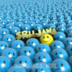srujana in Special Smileys style - 3D name wallpaper