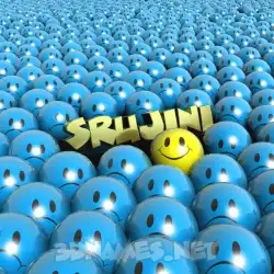 srujini in Special Smileys style - 3D name wallpaper