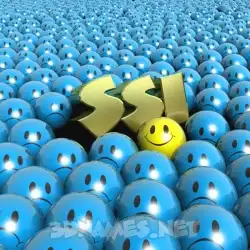 ssi in Special Smileys style - 3D name wallpaper