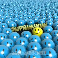 supramanian in Special Smileys style - 3D name wallpaper