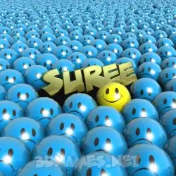 suree in Special Smileys style - 3D name wallpaper