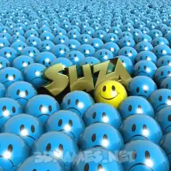 suza in Special Smileys style - 3D name wallpaper