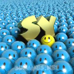 sy in Special Smileys style - 3D name wallpaper