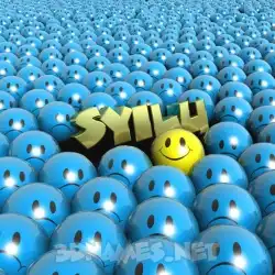 syilu in Special Smileys style - 3D name wallpaper