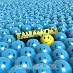 tahamoaz in Special Smileys style - 3D name wallpaper