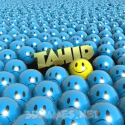 tahid in Special Smileys style - 3D name wallpaper
