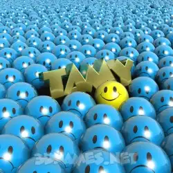 tamy in Special Smileys style - 3D name wallpaper