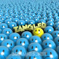 tangled in Special Smileys style - 3D name wallpaper