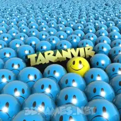 taranvir in Special Smileys style - 3D name wallpaper