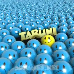 taruni in Special Smileys style - 3D name wallpaper