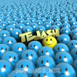 tejash in Special Smileys style - 3D name wallpaper