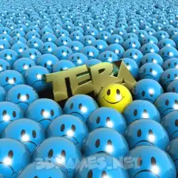 tera in Special Smileys style - 3D name wallpaper