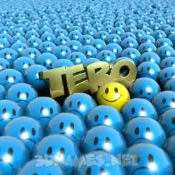 tero in Special Smileys style - 3D name wallpaper
