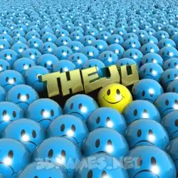 theju in Special Smileys style - 3D name wallpaper