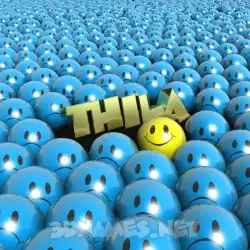 thila in Special Smileys style - 3D name wallpaper