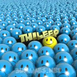 thileep in Special Smileys style - 3D name wallpaper