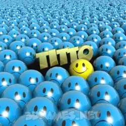 titto in Special Smileys style - 3D name wallpaper