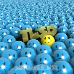 tlsd in Special Smileys style - 3D name wallpaper