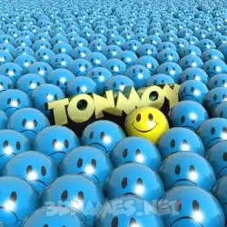 tonmoy in Special Smileys style - 3D name wallpaper