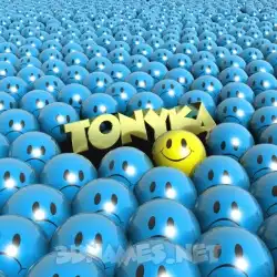 tonyka in Special Smileys style - 3D name wallpaper