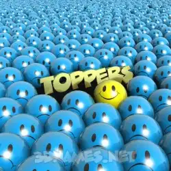 toppers in Special Smileys style - 3D name wallpaper