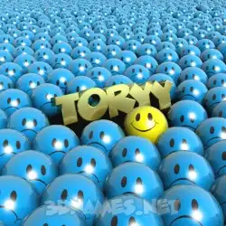 toryy in Special Smileys style - 3D name wallpaper