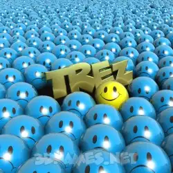 trez in Special Smileys style - 3D name wallpaper