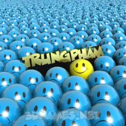 trungpham in Special Smileys style - 3D name wallpaper