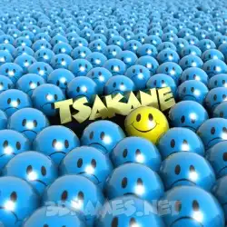 tsakane in Special Smileys style - 3D name wallpaper