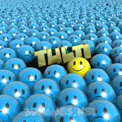 tulti in Special Smileys style - 3D name wallpaper