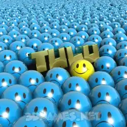 tulu in Special Smileys style - 3D name wallpaper