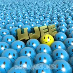 ujee in Special Smileys style - 3D name wallpaper