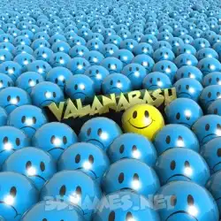 valanarasu in Special Smileys style - 3D name wallpaper