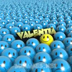 valentia in Special Smileys style - 3D name wallpaper