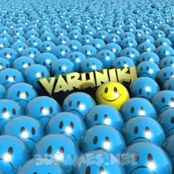 varuniki in Special Smileys style - 3D name wallpaper
