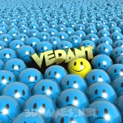 vedant in Special Smileys style - 3D name wallpaper