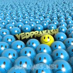 vedprakash in Special Smileys style - 3D name wallpaper