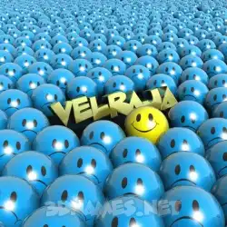 velraja in Special Smileys style - 3D name wallpaper