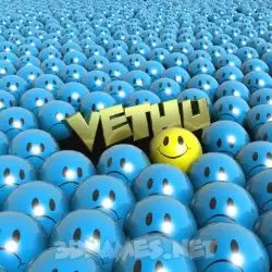 vethu in Special Smileys style - 3D name wallpaper