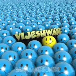 vijeshwar in Special Smileys style - 3D name wallpaper
