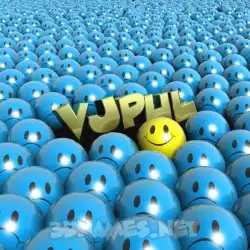 vjpul in Special Smileys style - 3D name wallpaper