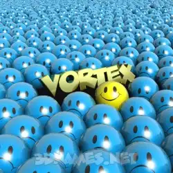 vortex in Special Smileys style - 3D name wallpaper