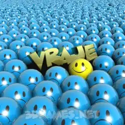 vraje in Special Smileys style - 3D name wallpaper